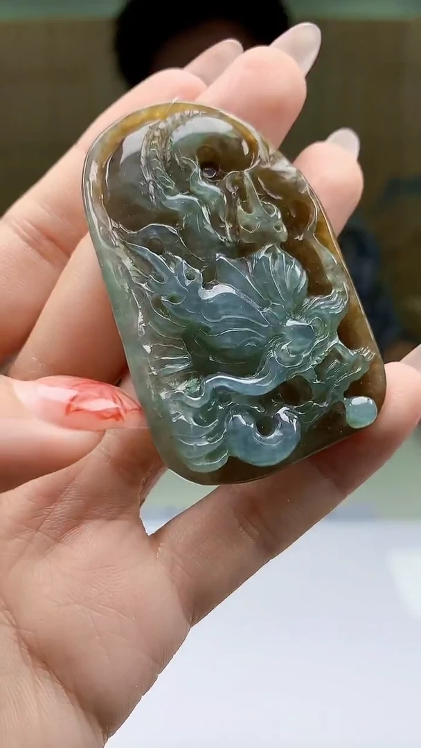 【闪购商品】定制翡翠未镶嵌4688ty-毛货挂件78