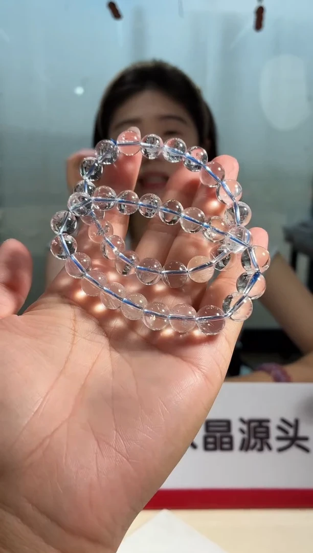 水晶手链未镶嵌10mm左右白阿赛手链多样性发其一