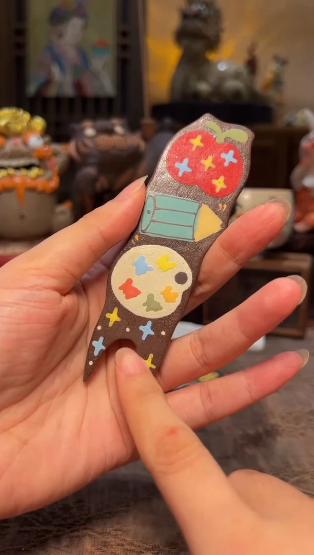 瓷片设计师手工手作款