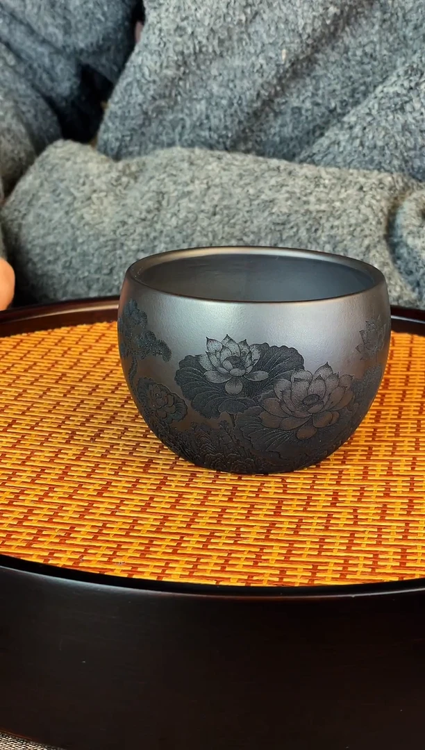 荷韵幽居 玄铁石黄 主人杯