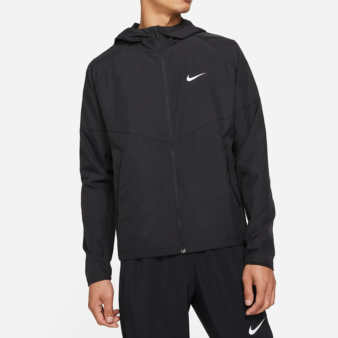 【耐克】NikeMILER男子防泼水跑步夹克春季外套梭织反光DD4747-010
