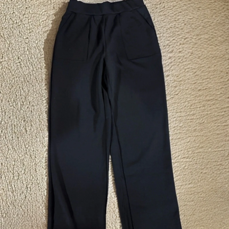 瑕疵款女士休闲直筒裤简约百搭宽松显瘦春夏长裤破洞外贸