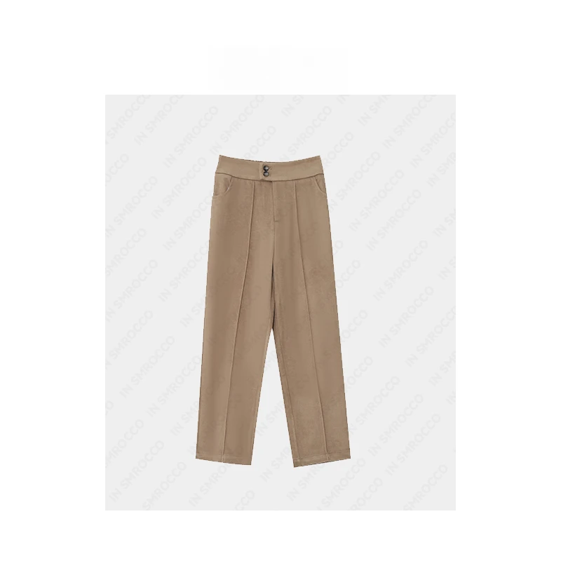 【狂欢价】W745大码韩版休闲遮肉萝卜裤新款加肥宽松长裤女