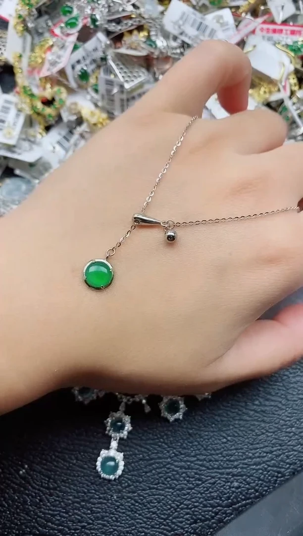 银S925镶嵌戒指翡翠1