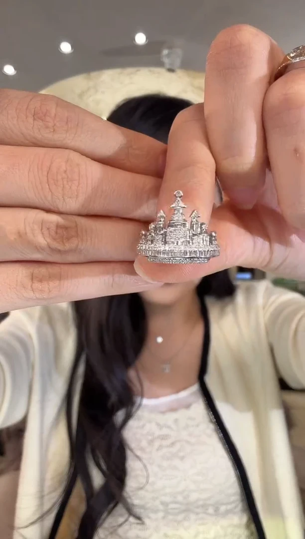 18K金镶嵌戒指钻石W223|4980