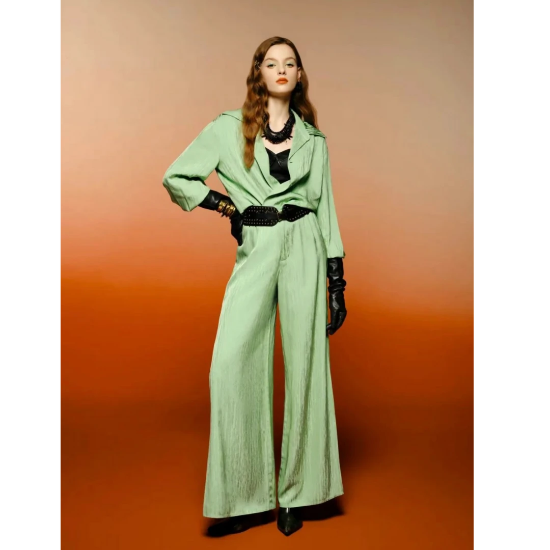 limil/丽米儿气质衬衫打底百搭简约衬衫+裤子9300120/9100102