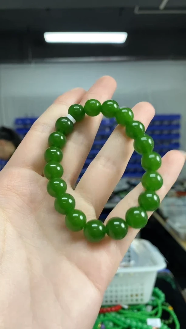 未镶嵌手链和田玉（碧玉）闪购链接   多样性发其一颜色微差