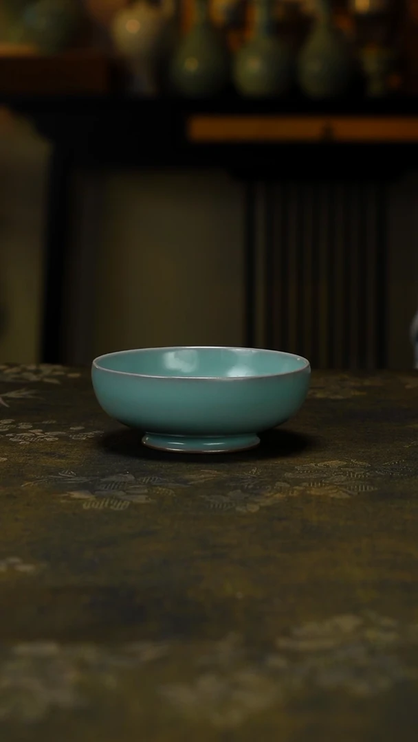 杯子瓷微瑕天蓝普洱杯