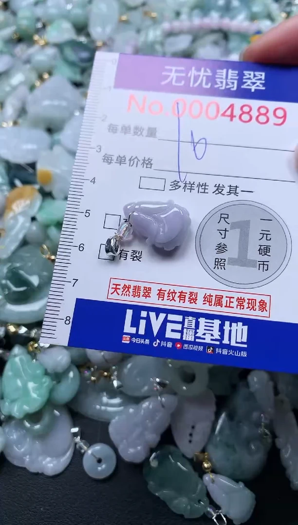 颈饰未镶嵌翡翠4889