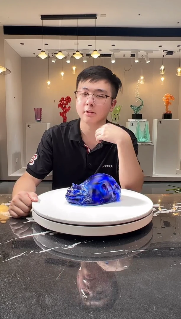 摆件巴比特美学 蓝色趴睡貔貅