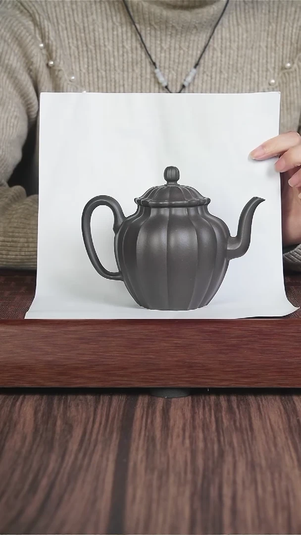 【闪购商品】紫砂茶壶天青 筋纹 迎台醉客