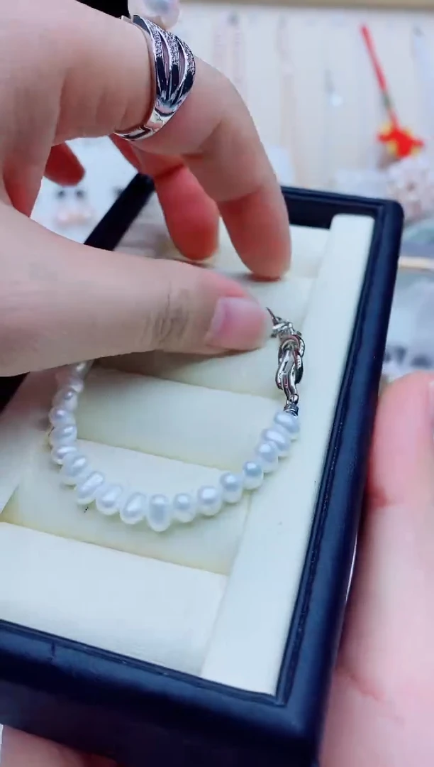 未镶嵌手链淡水珍珠手链