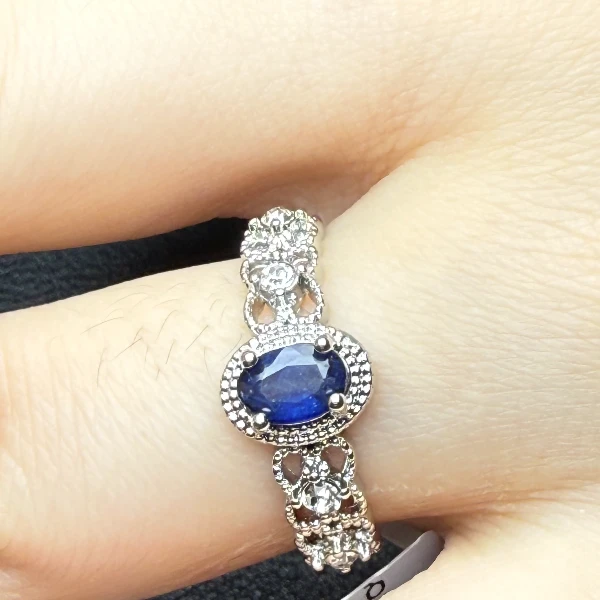 今莳珠宝店-新人福利蓝宝石戒指qqq014