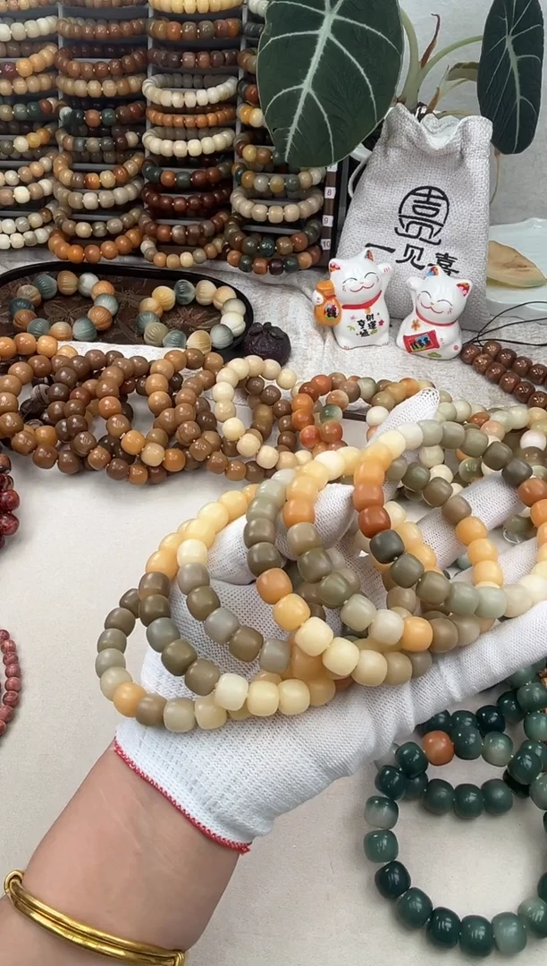 菩提根/象牙果手串a262卡11 干磨老料天然