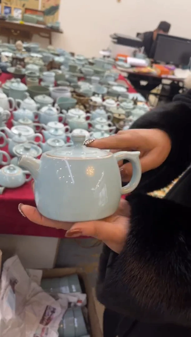 瓷片原产地原矿釉汝瓷taianqing