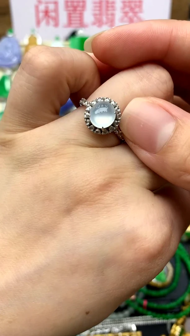 翡翠戒指18K金镶嵌495-中国好珍宝