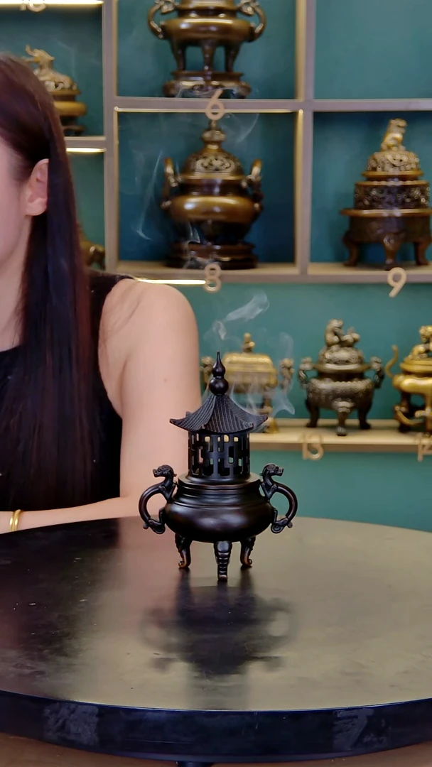 铜黄铜螭龙家具摆件