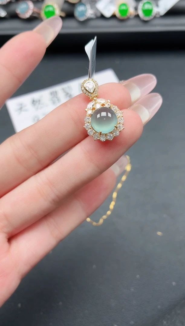 银S925镶嵌戒指翡翠111111