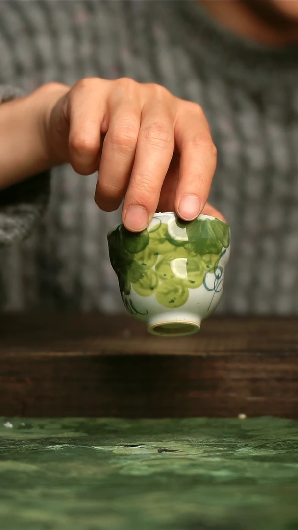 青诗集手工手绘瓷器