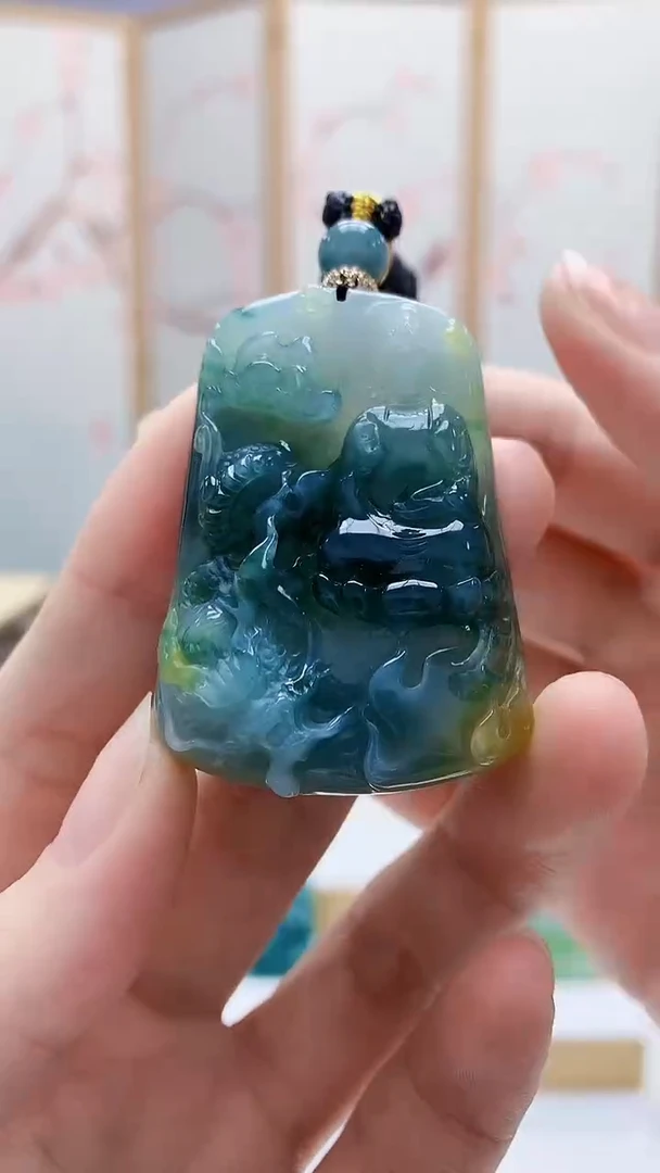 未镶嵌定制翡翠4868ry-毛货挂件