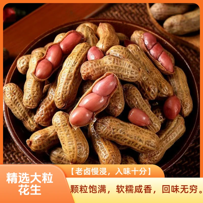 带壳卤水花生248克袋香辣味真空装小零食下酒菜开袋即食解馋卤味