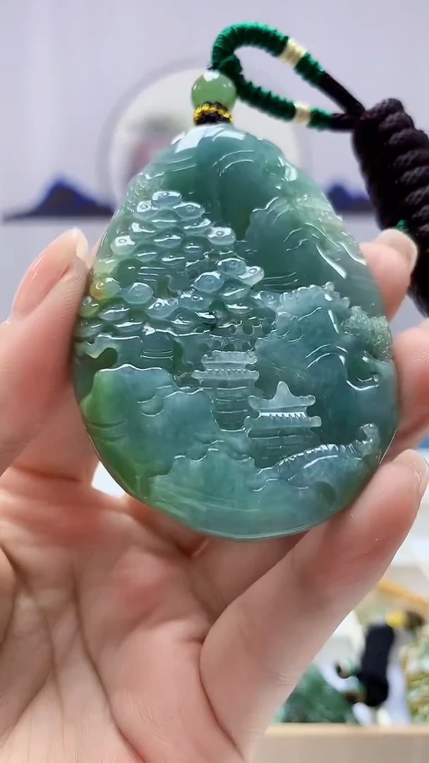 【闪购商品】定制翡翠未镶嵌5028ms-毛货山水68