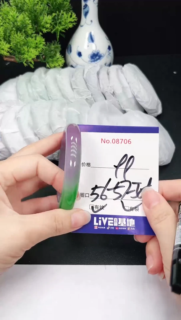 未镶嵌手镯翡翠8706