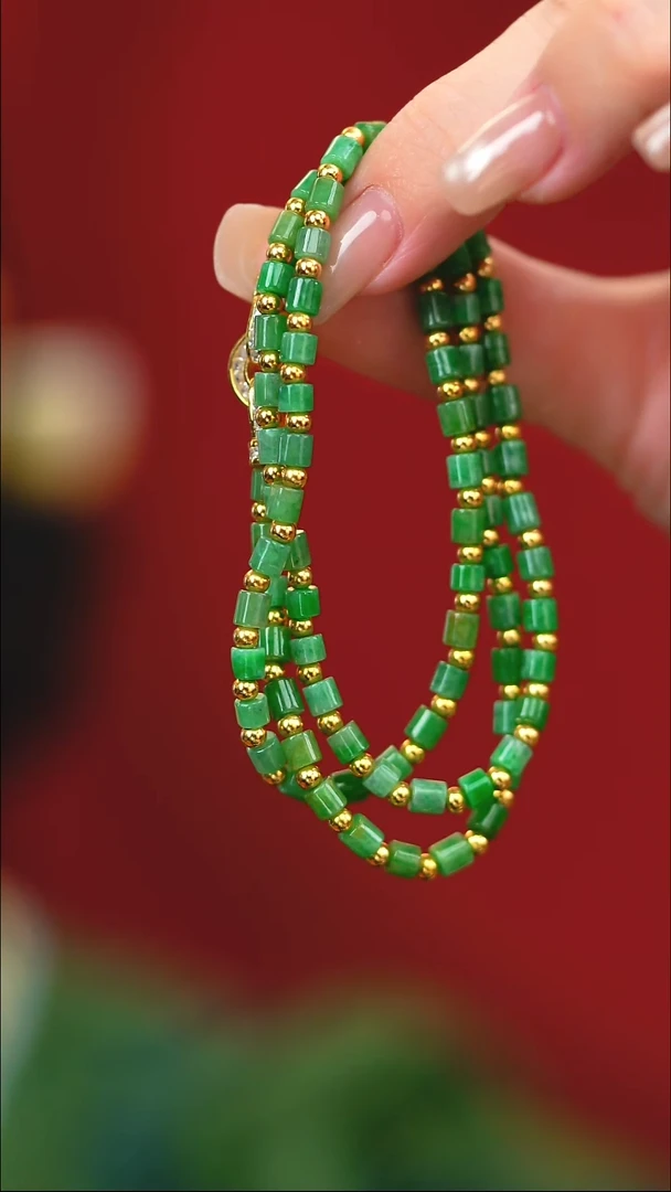 项链银S925镶嵌翡翠新款