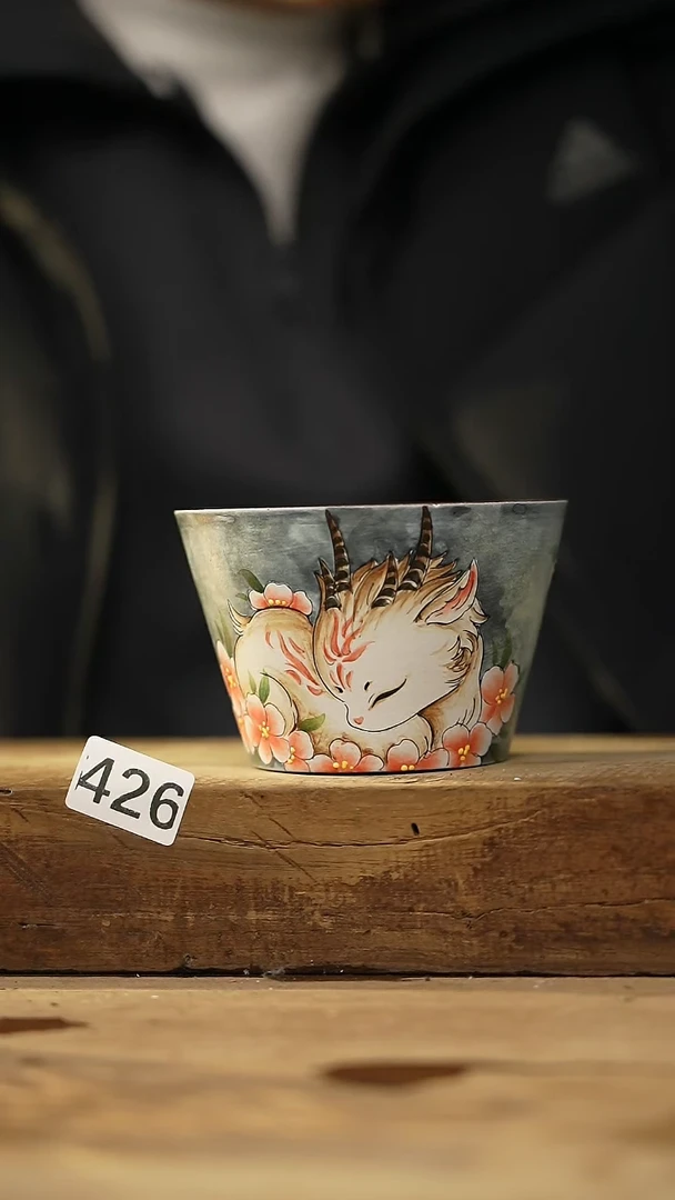 【闪购商品】瓷片新品！设计师款手绘/咖啡杯 羽川