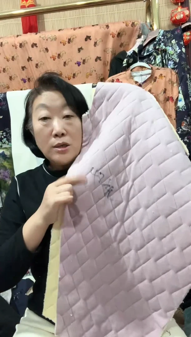 仿羊羔毛女士紫色棉裤裁片一条（不带腰布有字脏折跳线残无售后）