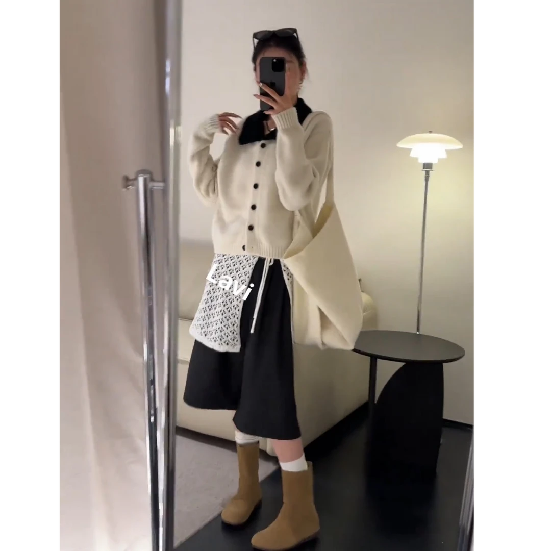 流行一整套2025新款时尚气质慵懒风百搭休闲开衫裤子两件套