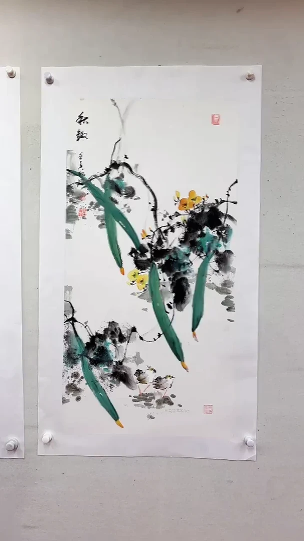 国画秋趣/丝瓜款/3尺托底/雷畅胜