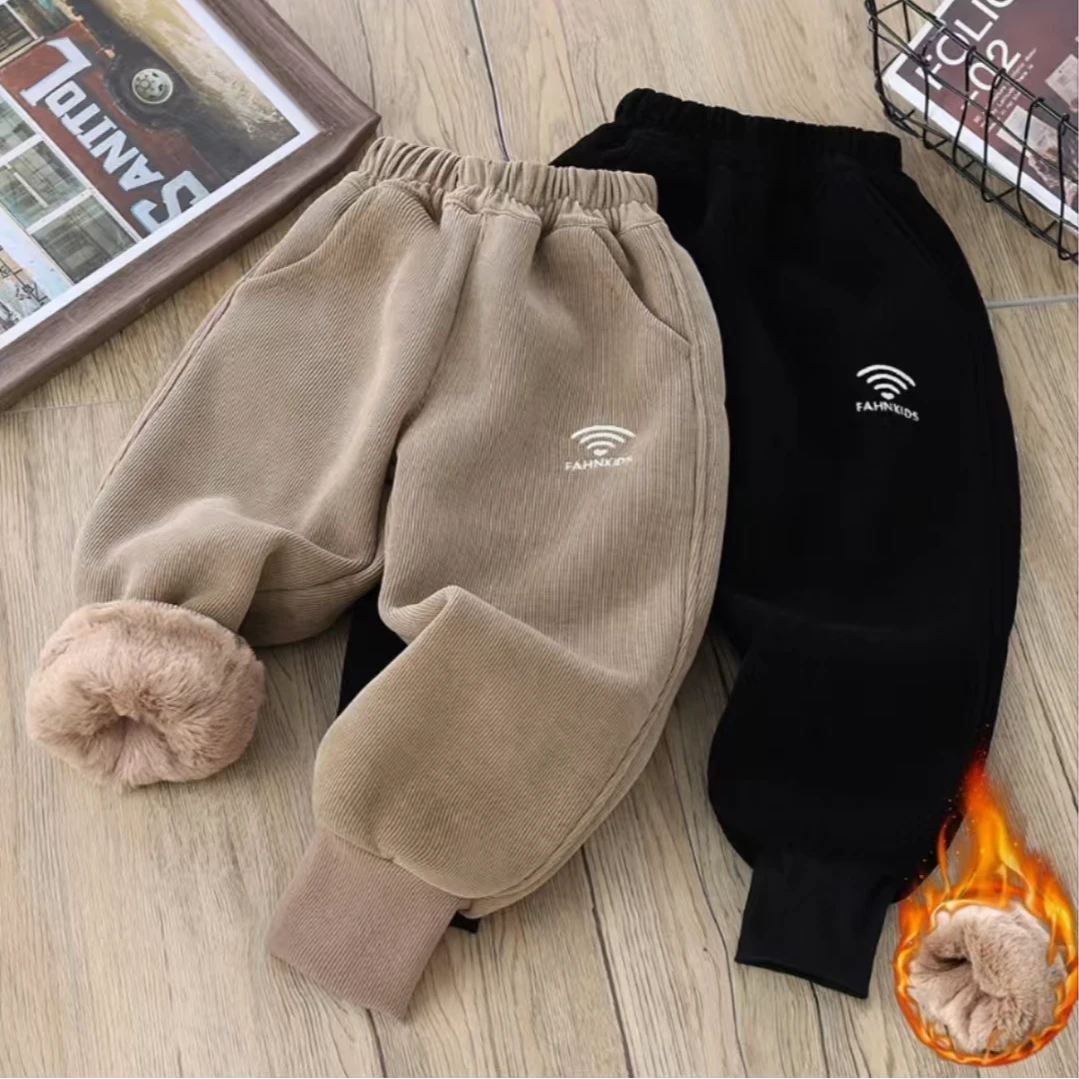 （最后三条）儿童棉裤新款仿兔毛加厚长裤