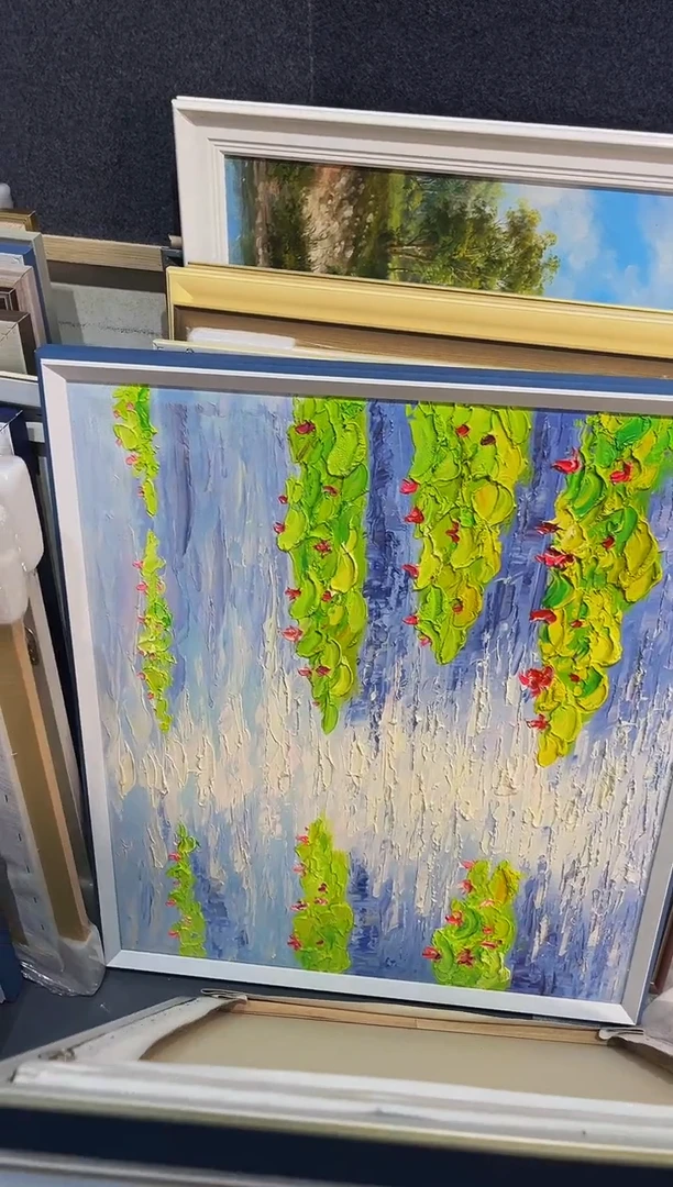 【闪购商品】油画89号 50*60 荷花-手绘油画