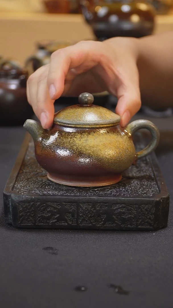 紫砂柴烧纯自然柴烧