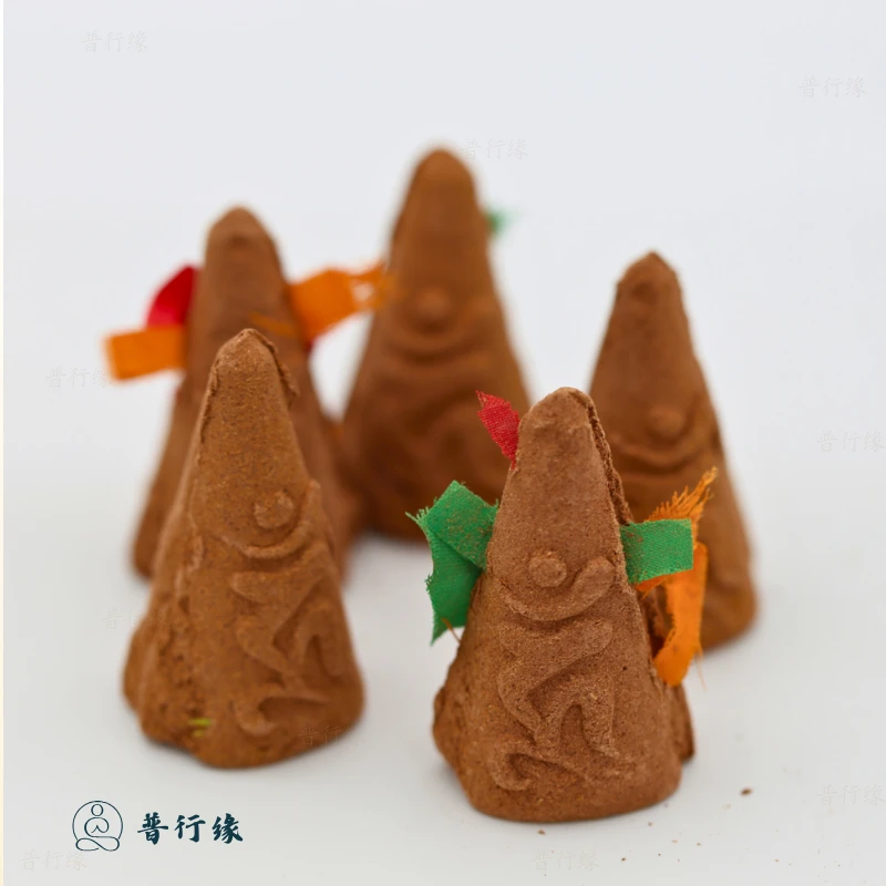 【烟供食子】普行缘烟供食子锥形五色布食子香烟供香种字锥形食子