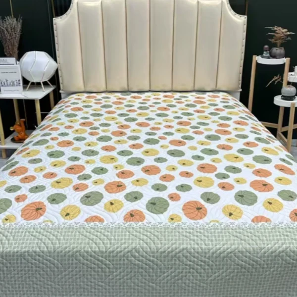 白南瓜双人床盖2.3*2m