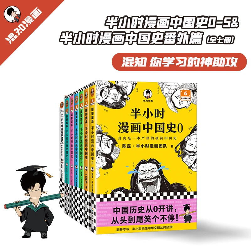 混知（5年级-高中）半小时漫画中国史春节大礼包（全七册）