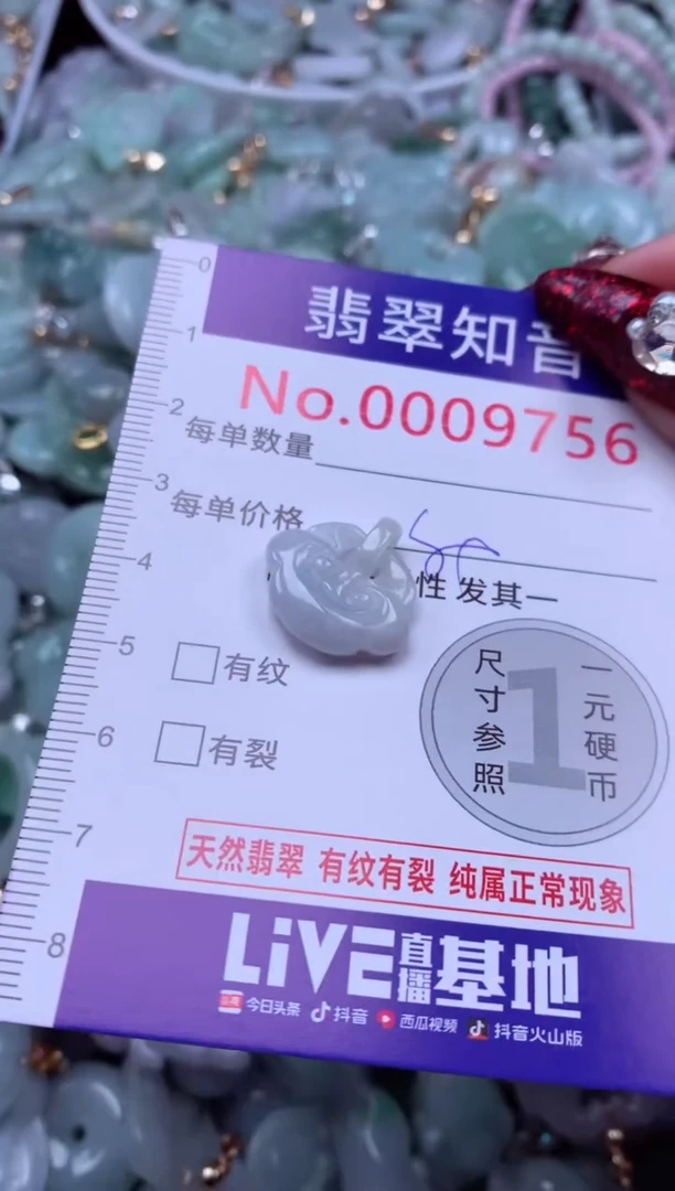 吊坠(不含链)未镶嵌翡翠9756