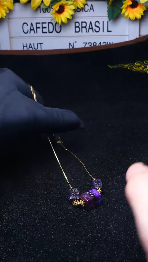 苏纪石（舒俱来）未镶嵌L002舒俱来回纹方糖项链多样性发其一