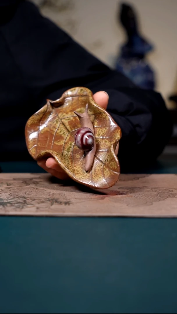 神垕钧瓷茶器摆件