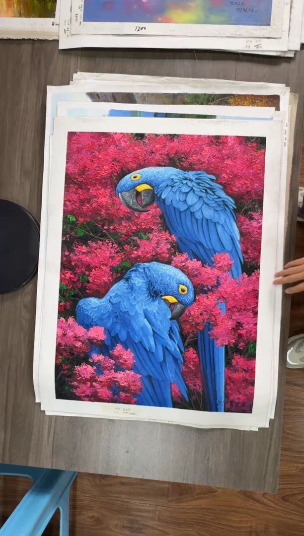 油画【59号】约50*70cm丨朝鲜原创纯手绘孤品油画丨顺丰包邮