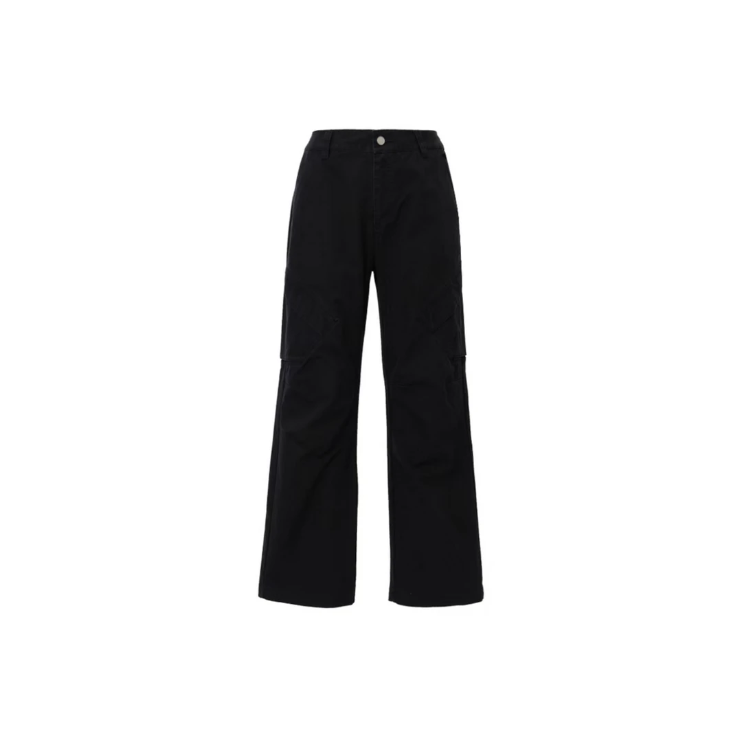 Jordan CHICAGO 品牌logo宽松 多口袋工装裤 女款 黑色FV7099010