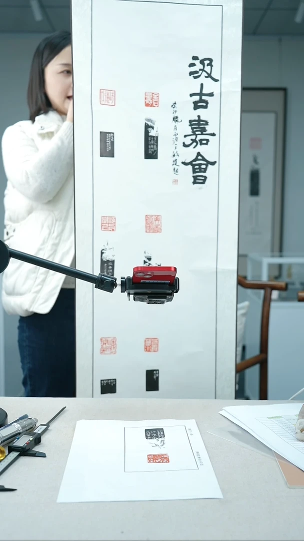 【闪购商品】拓片用纸其他王敏建题字印花卷轴