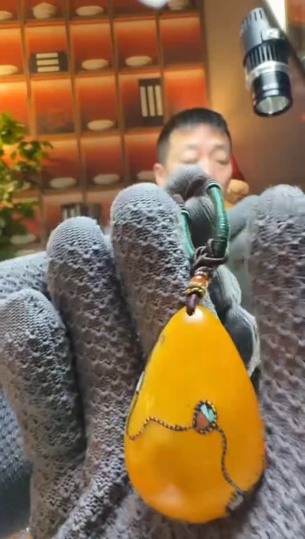 蜜蜡颈饰未镶嵌4013天然蜜蜡珠宝奇石全都保真