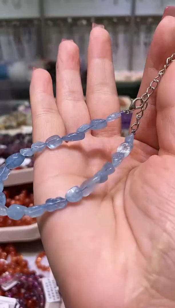 未镶嵌手链水晶多样性发其一海蓝宝