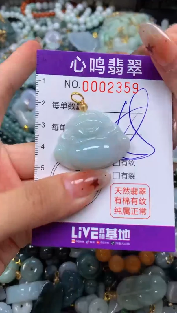 翡翠未镶嵌颈饰闪购002359