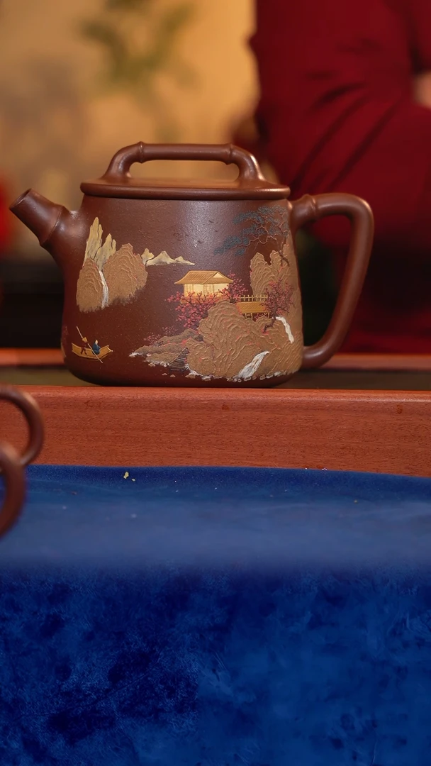 紫砂 宜兴紫砂 LNF  底槽清 大竹石瓢