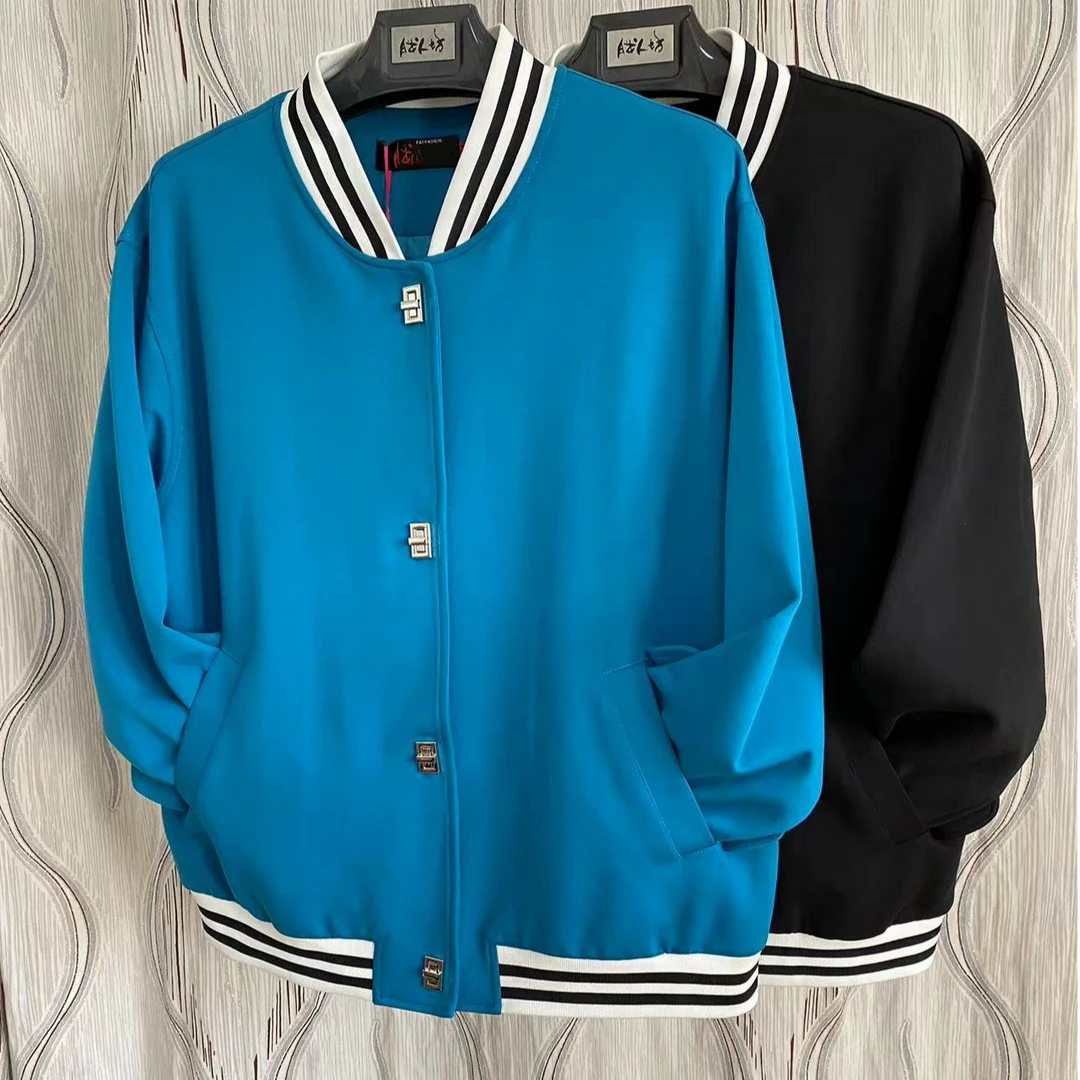 胖人坊大码女装棒球衫3757 衣长68 128