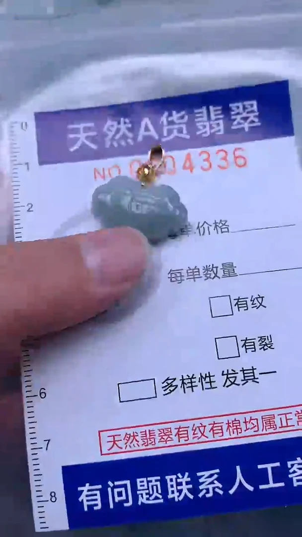翡翠未镶嵌吊坠(不含链)1